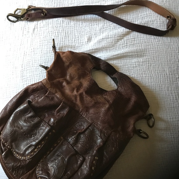 Lucky Brand Leather Satchel - Picture 3 of 5